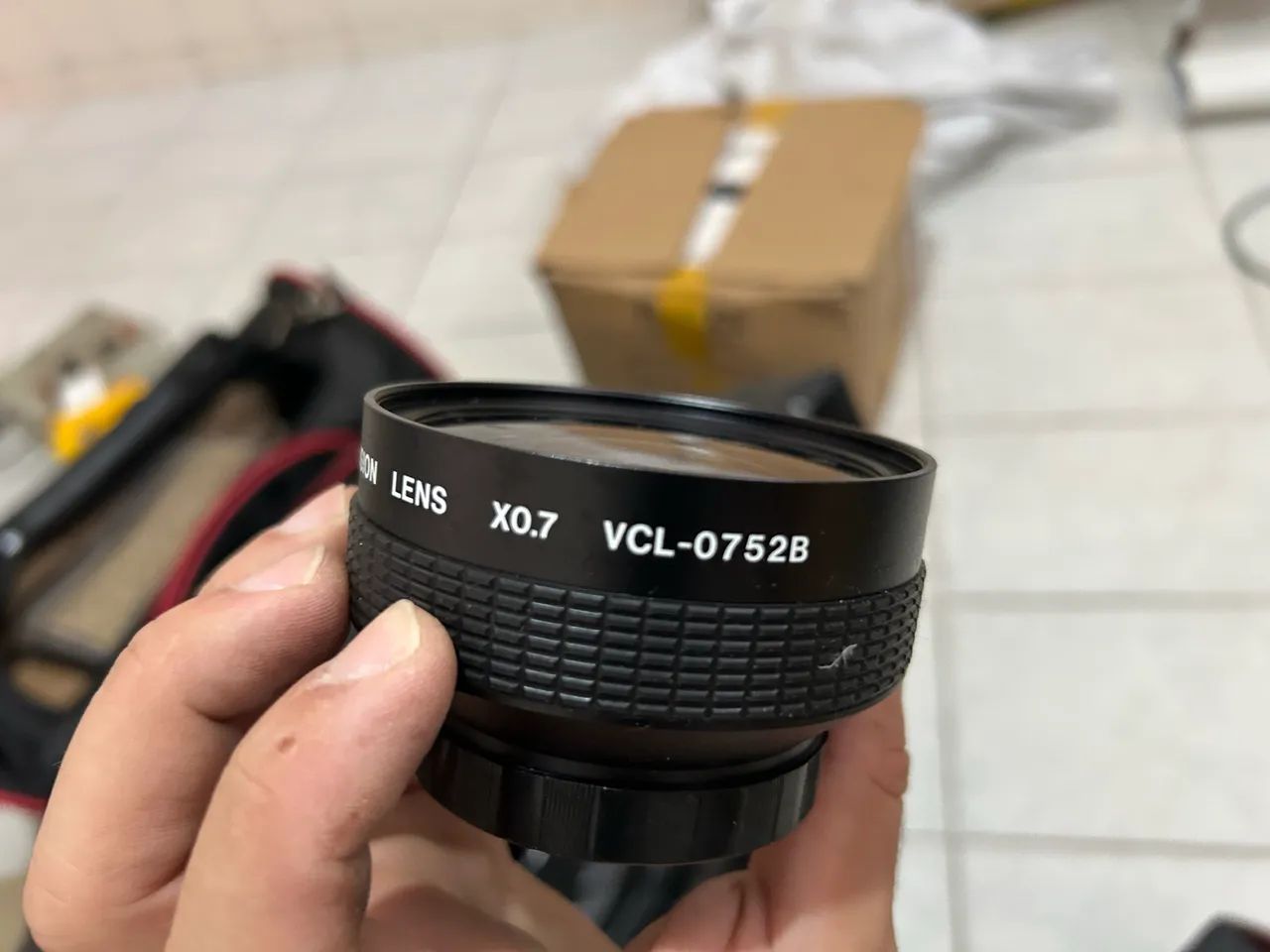 Lente de conversão ampla vintage Sony VCL-0752B X0.7X - Acessórios