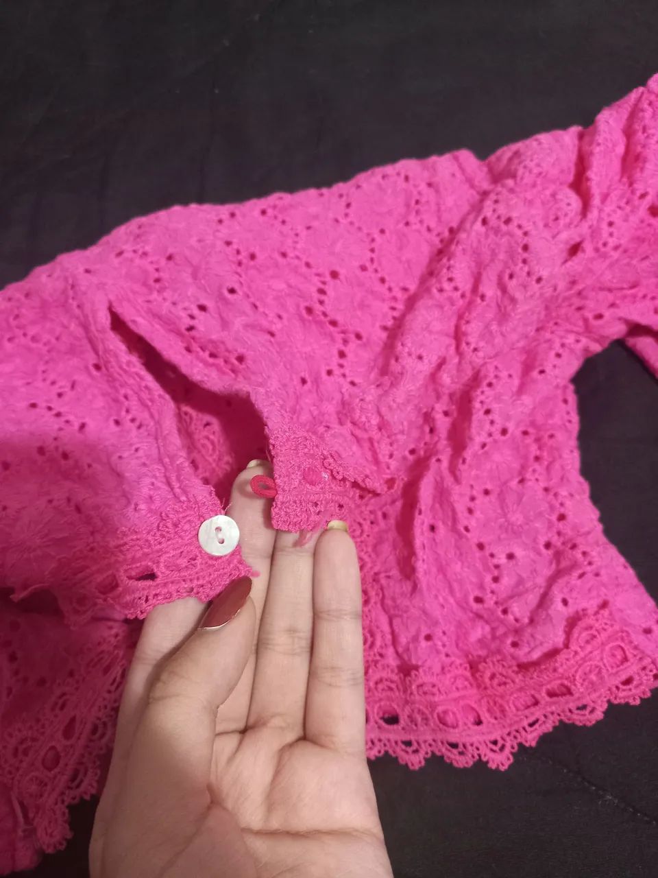Blusa rosa cambraia - Foto 3