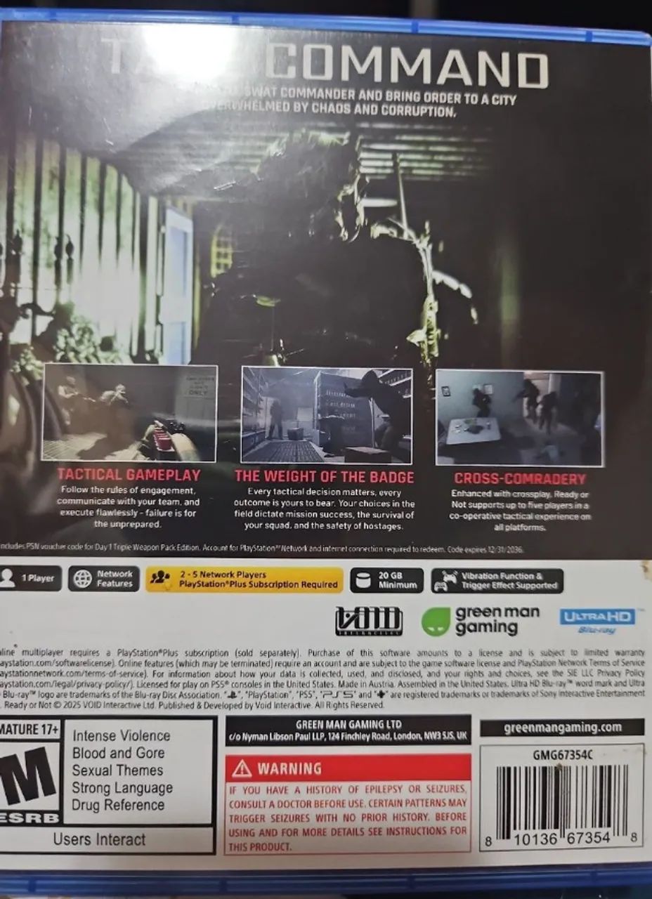 jogo Ready or not ps5   - Foto 2
