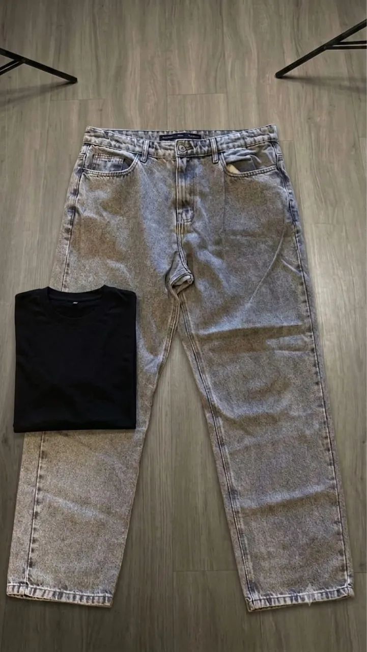 Calça Baggy cinza nova!