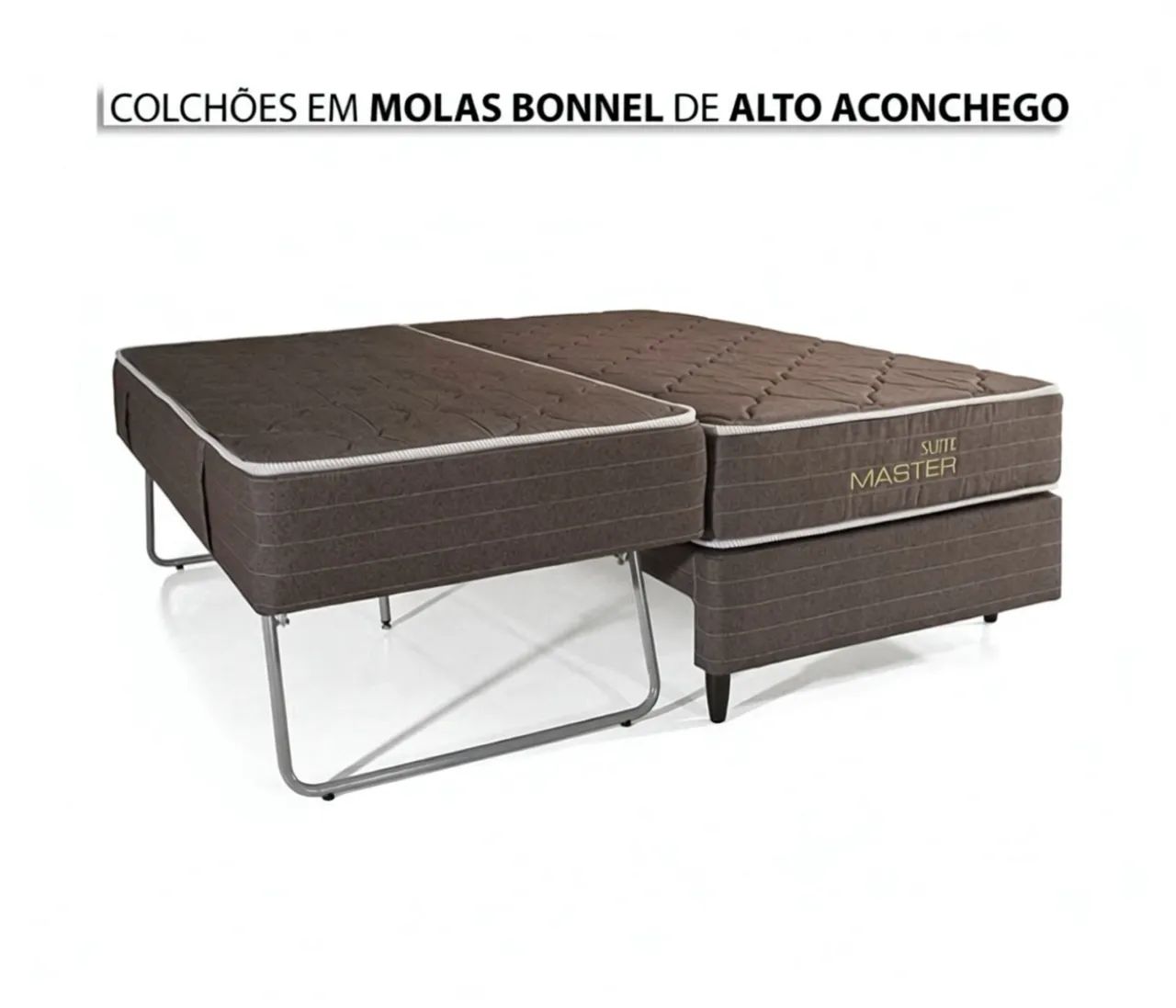 Oportunidade única! Bicama com colchões de molas ensacadas da Herval - Foto 3