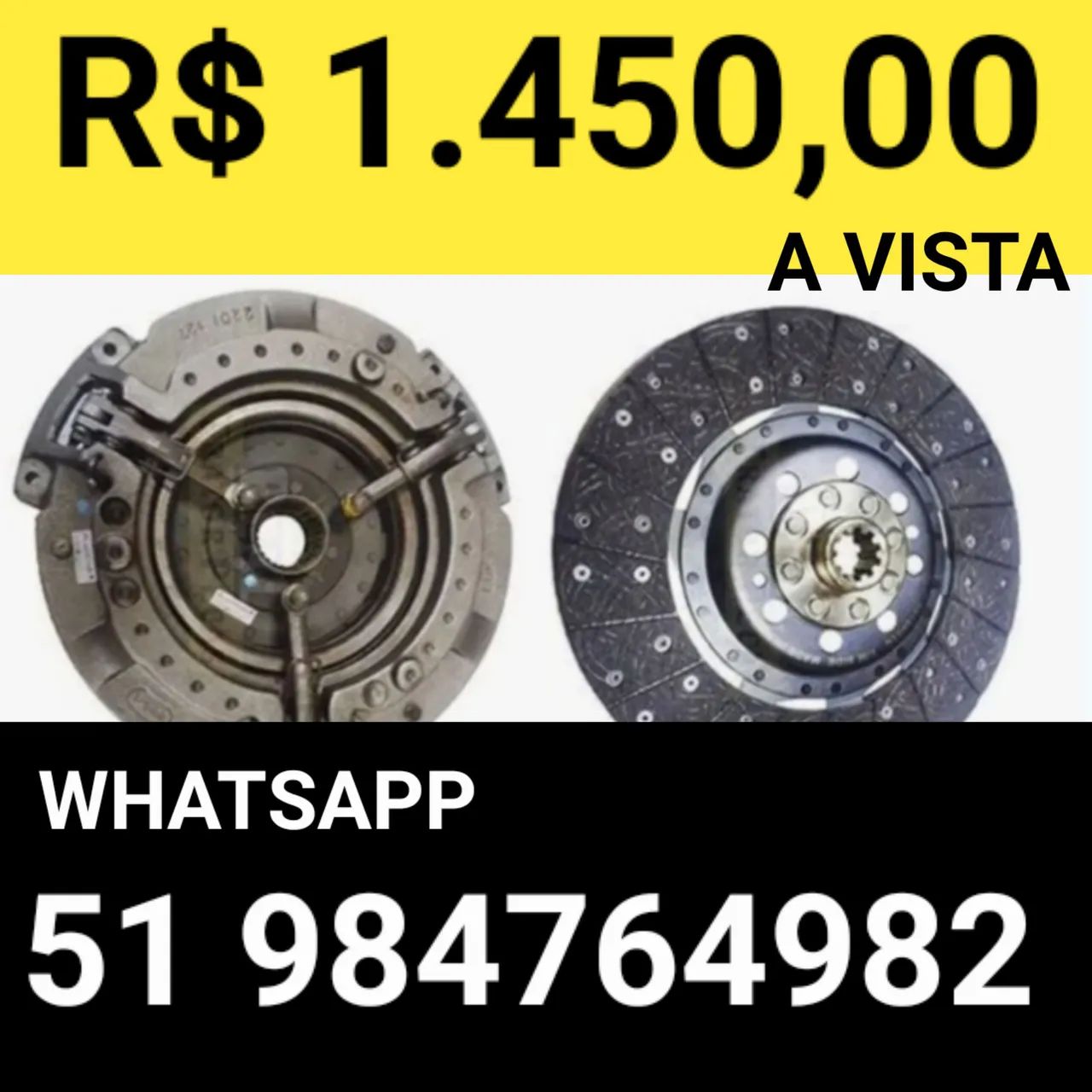 EMBREAGEM KIT BI-DISCO DO TRATOR MASSEY FERGUSON  265 / 270 / 275 /:285 /290 ATE ANO 2000 - Foto 2