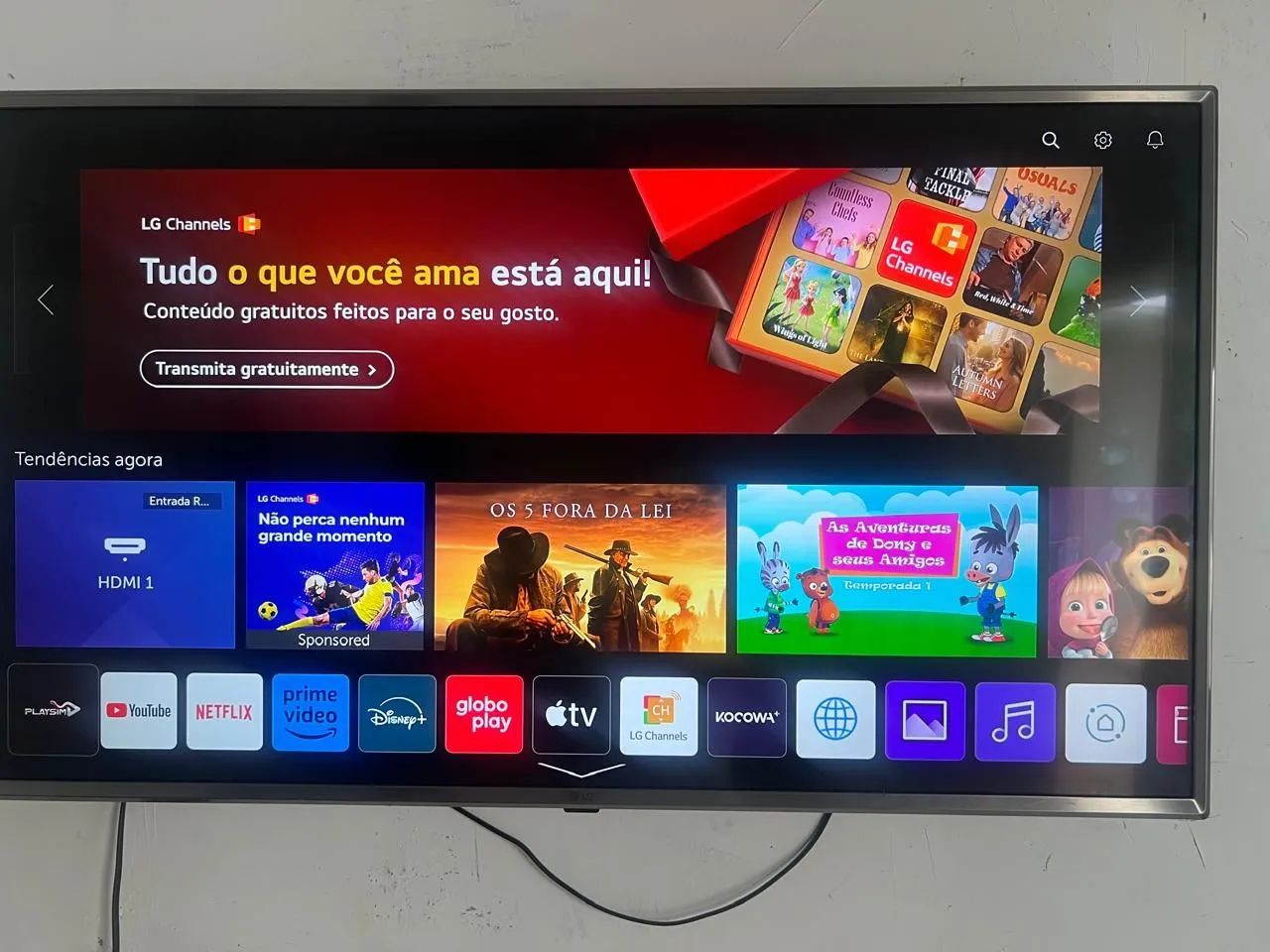 tv LG smartv 43 polegadas 4k
