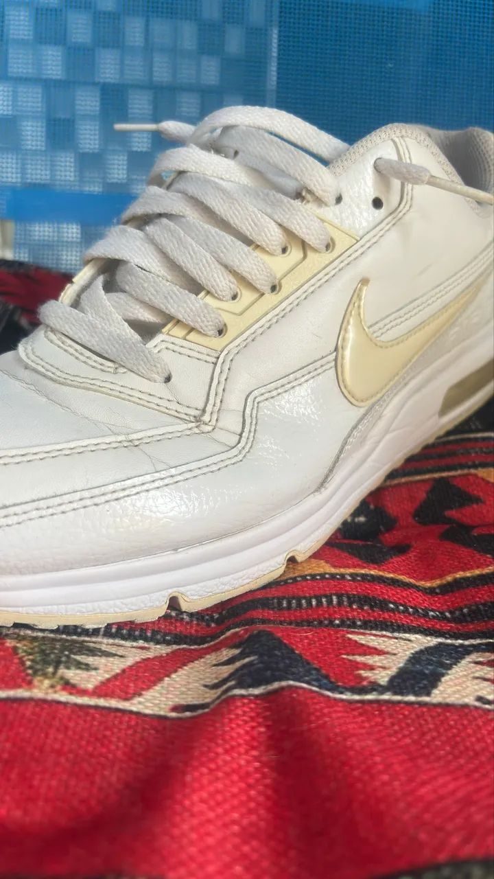 Nike Air Max 90/1 Branco/Dourado - Original - Excelente oportunidade - Foto 2