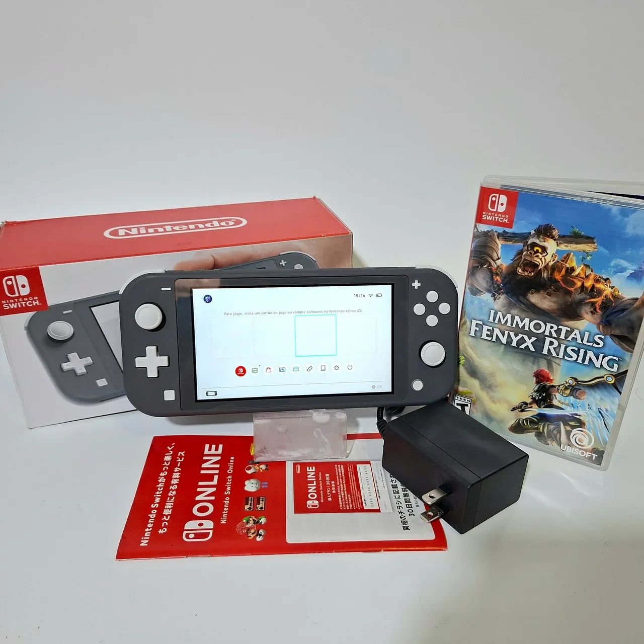 Nintendo switch lite com jogo original - Consoles de Vídeo Game
