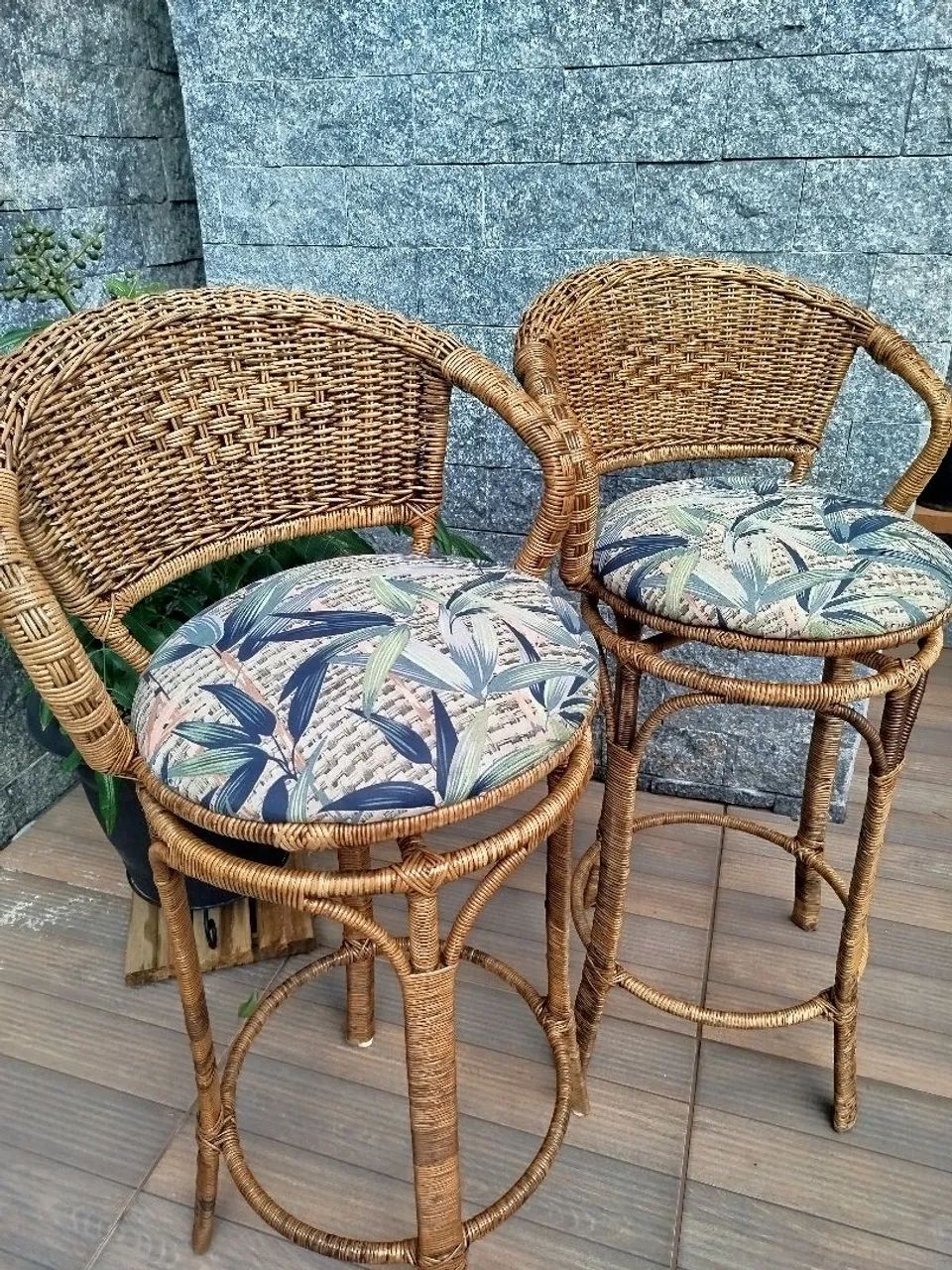Par de banquetas com assento giratório  - Foto 3
