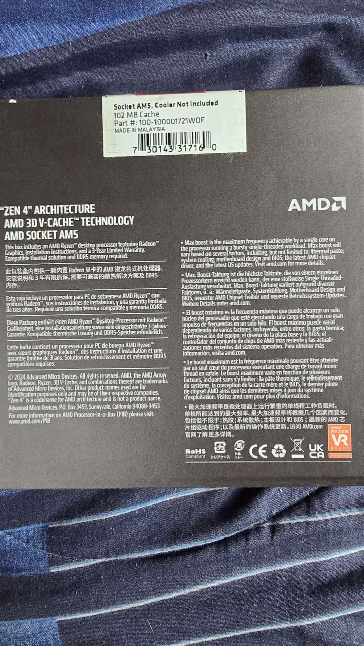 Processador Ryzen 5 7600x3D - Foto 2