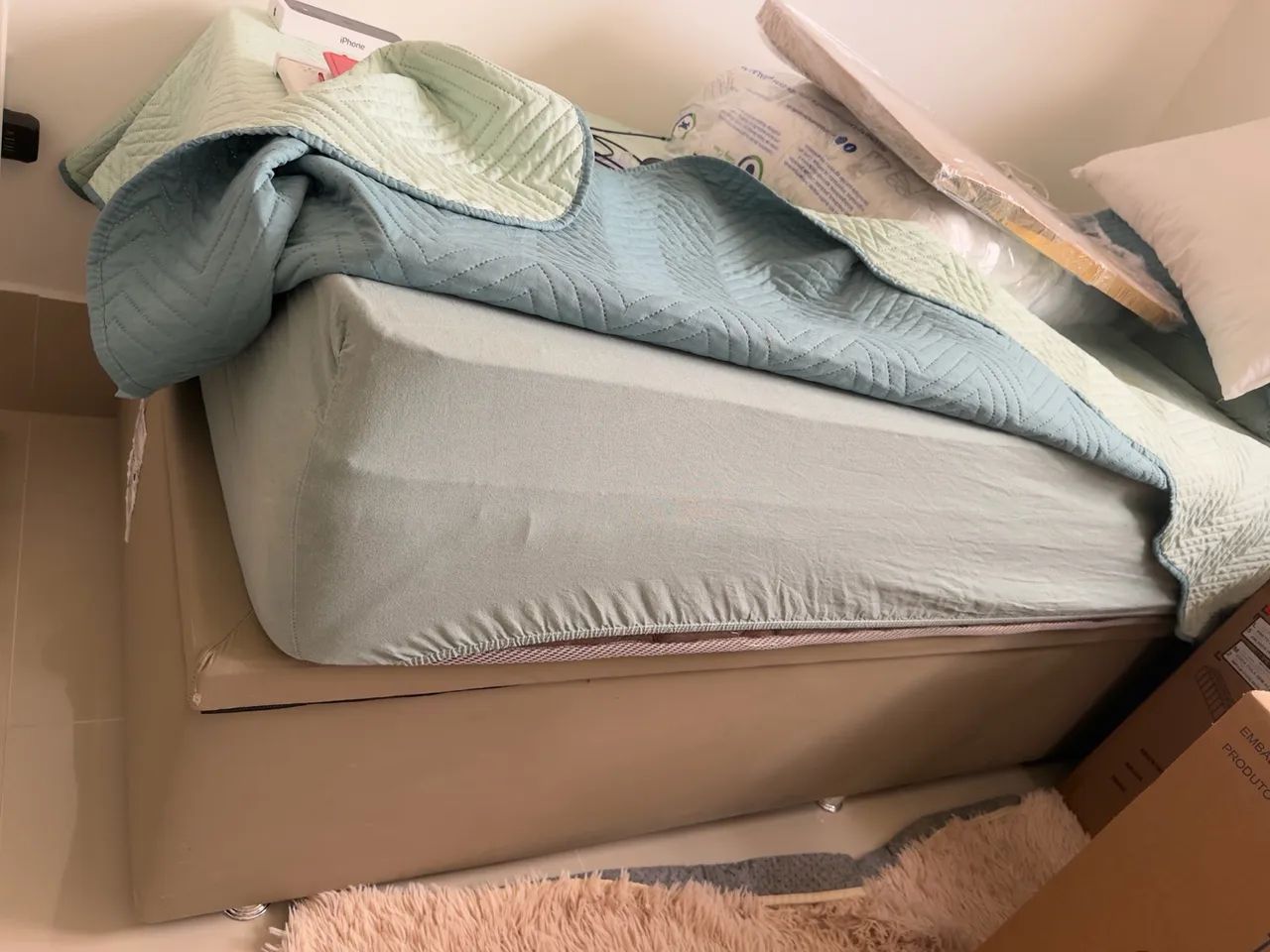 Cama de solteiro com base baú  - Foto 2
