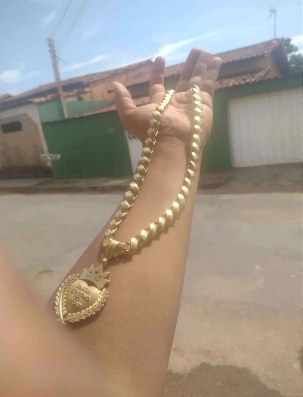 Corrente moeda antiga  - Foto 3