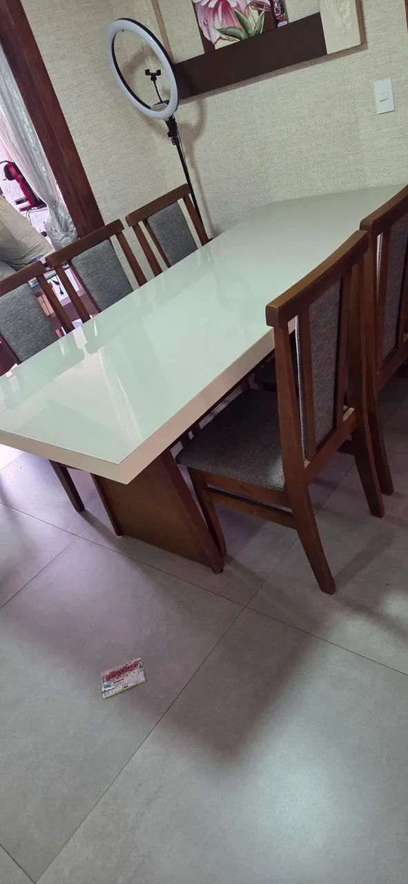 Mesa de jantar com 6 cadeiras  - Foto 2