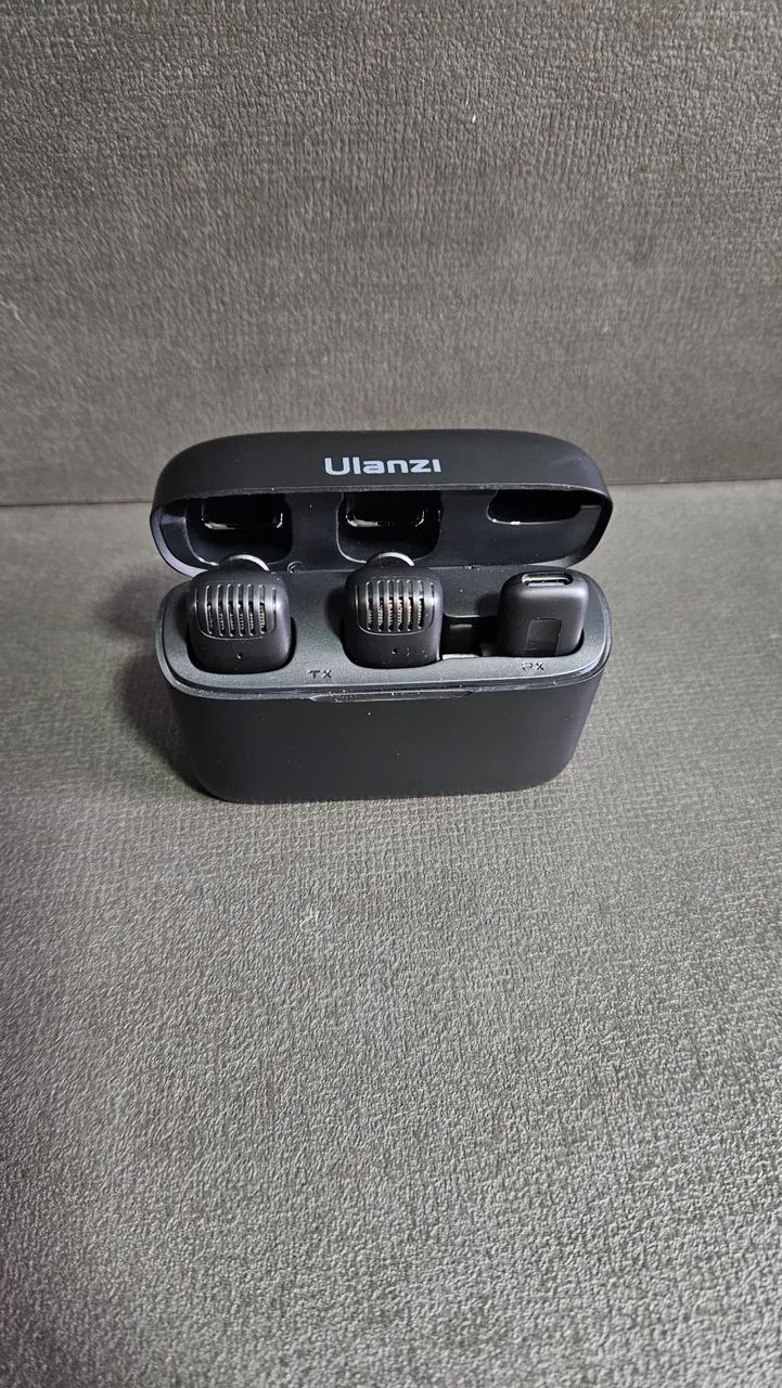 Microfone de Lapela Sem Fio Ulanzi J12 Duplo (Entrada USB-C) - Ótimo Estado - Foto 2