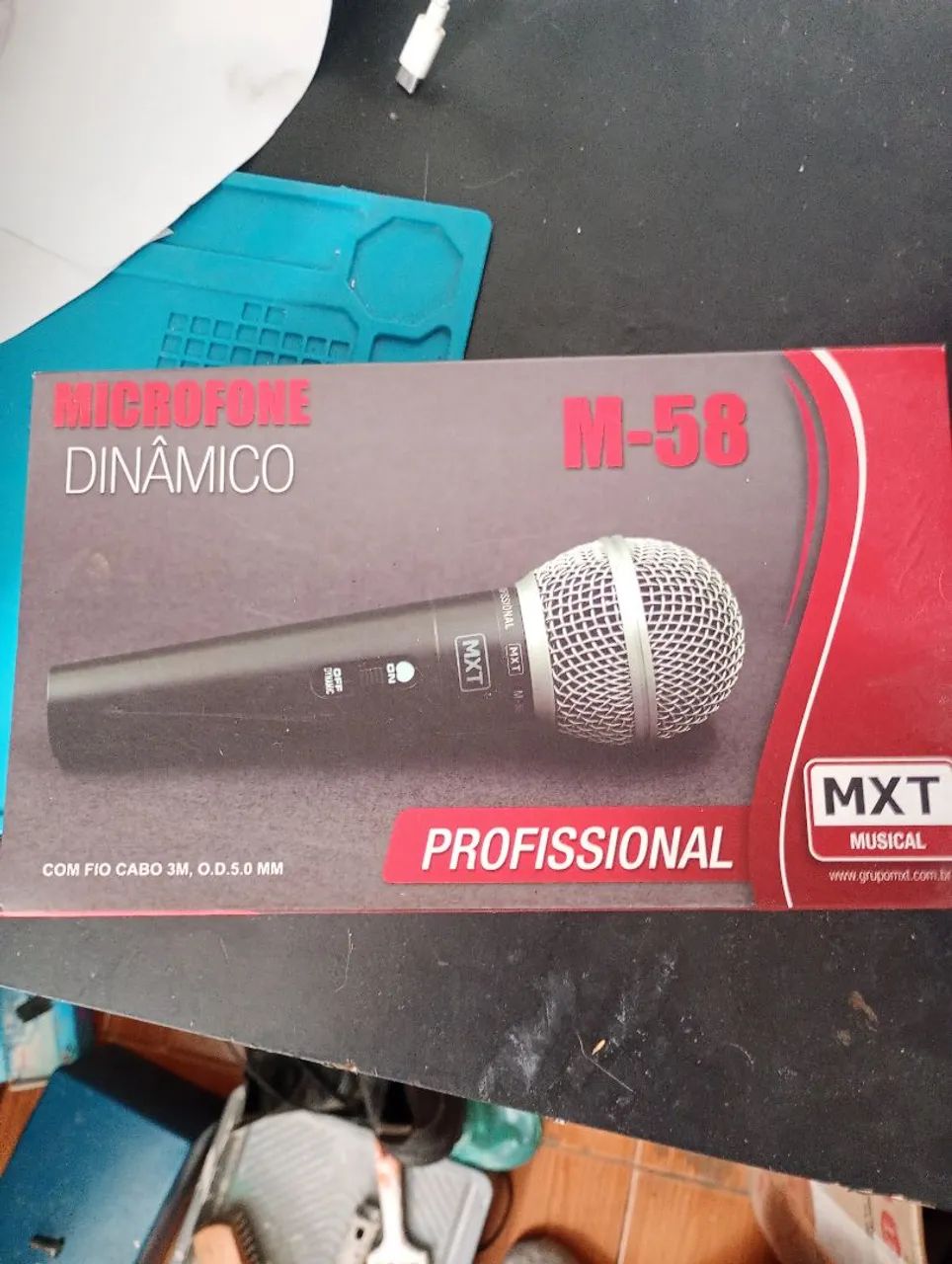  Microfone Profissional Dinâmico Mxt M-58 com cabo