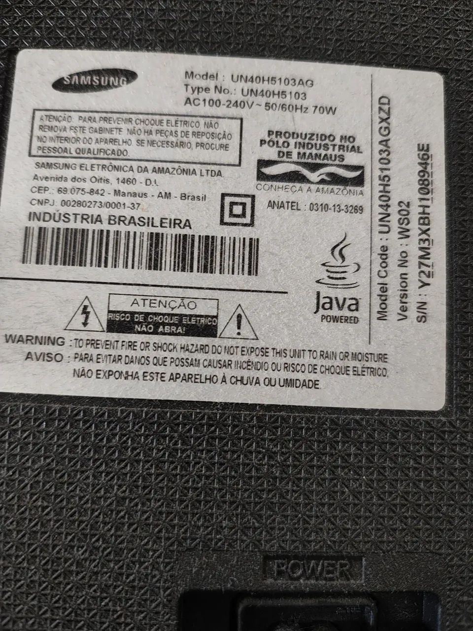 Vendo Tv Samsung smartv led Full Hd 40 polegadas em perfeito estado de conservação  - Foto 3