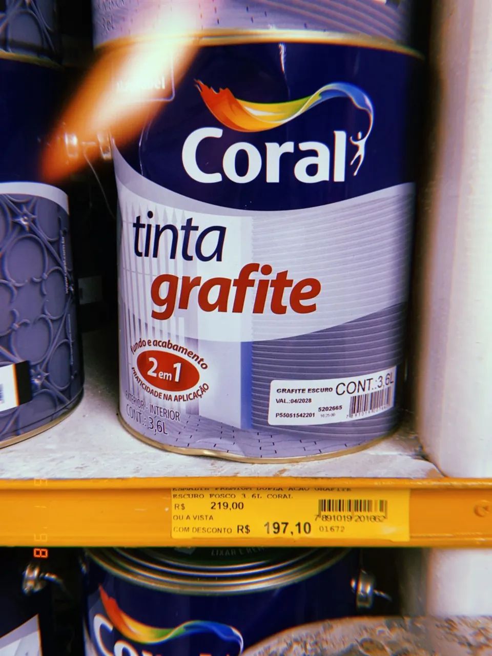 Tinta coral - cor grafite / PROMOÇÃO 50% !!!! 