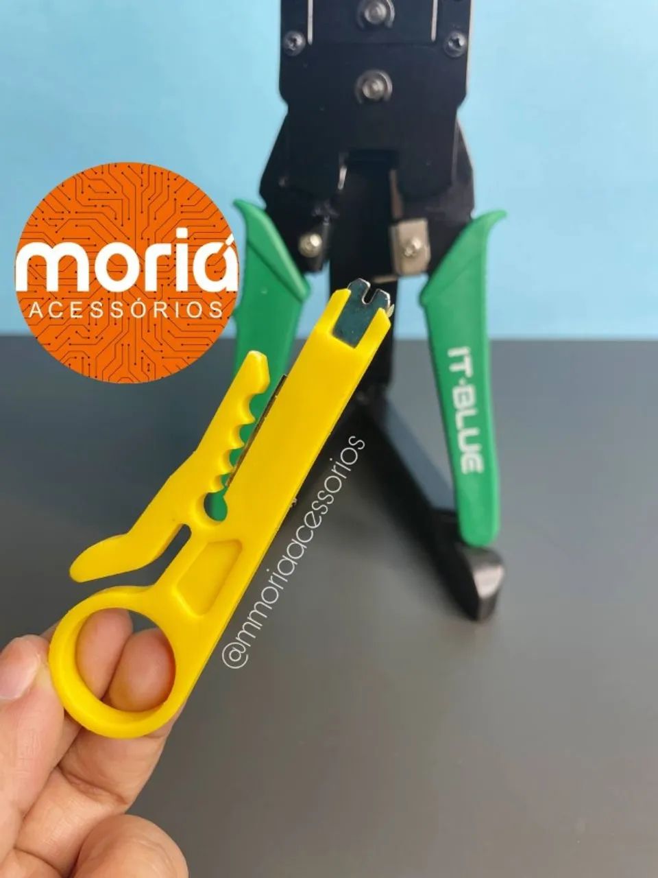 Alicate De Crimpar Conector Rj45 Crimpagem Cabo De Rede - Foto 2