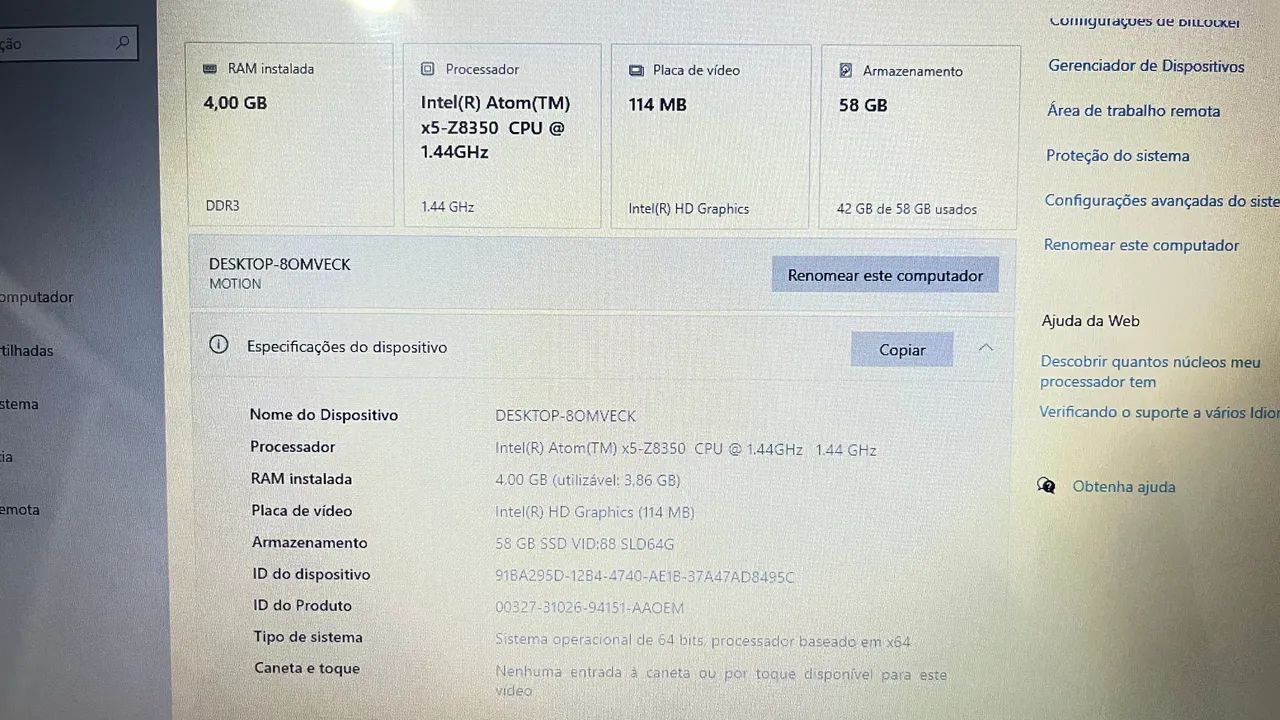 Notebook Positivo Intel Atom Quad Core - Foto 5