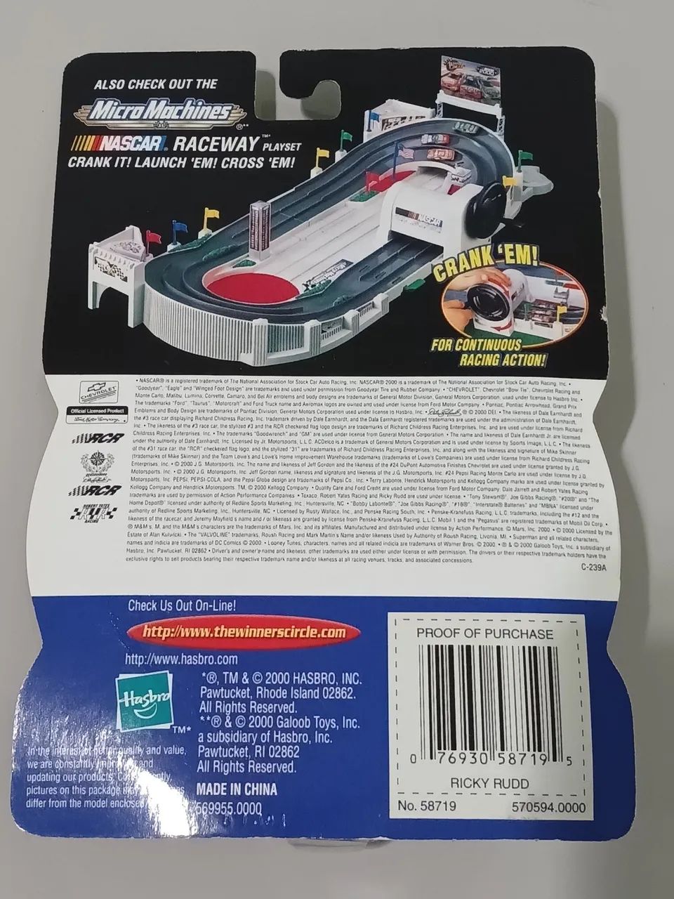 Miniatura Nascar Monte Carlo Texaco - Deluxe Race Hood Series