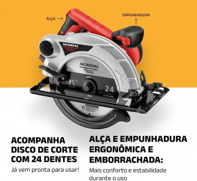 (NOVA) Serra circular Mondial 220v - Foto 5