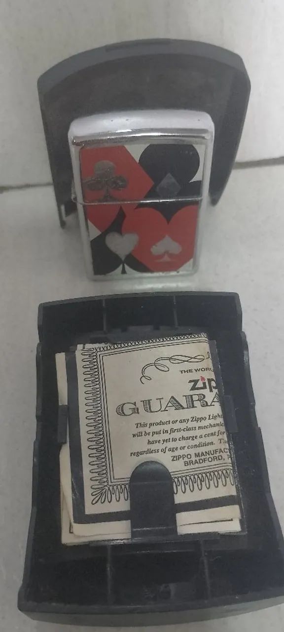 ZIPPO ORIGINAL USA - CARD SUITS ? - Foto 4