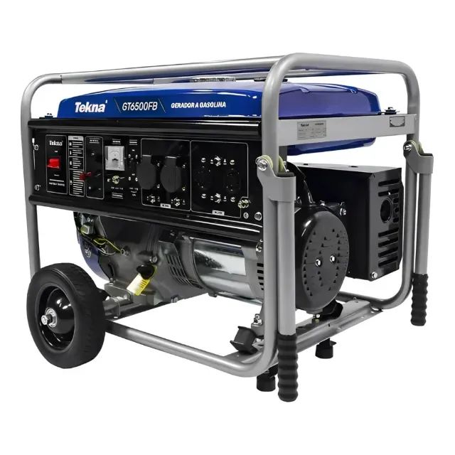 Gerador de Energia a Gasolina 6.0 KVA Bivolt Tekna GT6500FB - Partida Manual - Foto 5