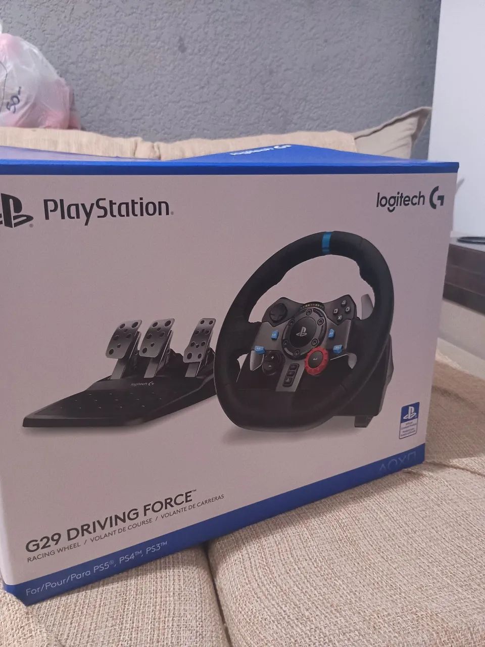 G29 com 3 meses de uso Pc/PS4/ps5 - Foto 3