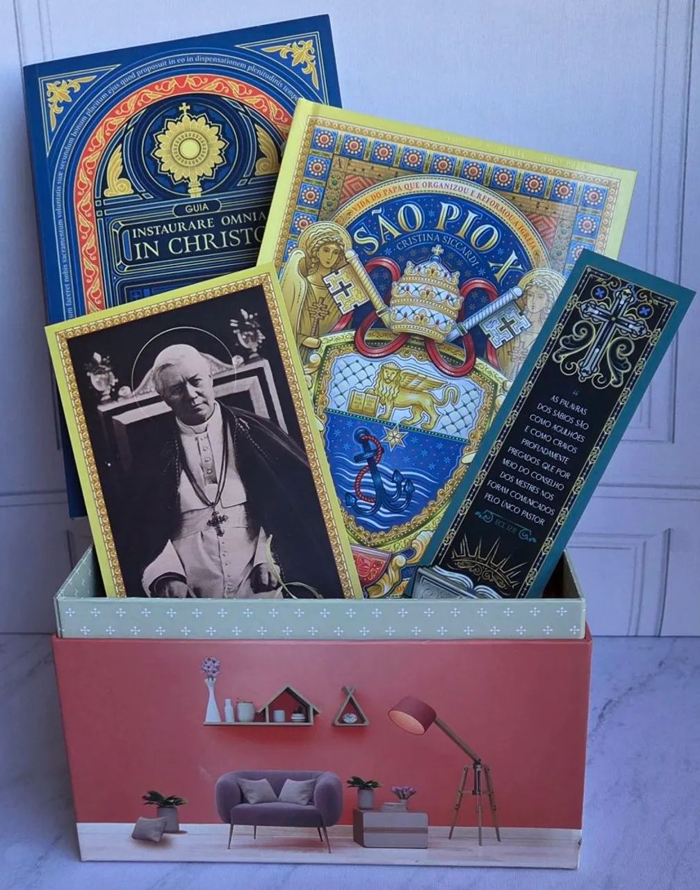 Box Livro São Pio X. Minha Biblioteca Católica.