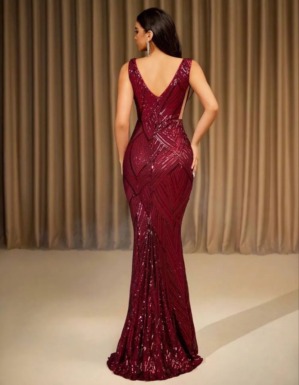 Vestido de festa vinho  - Foto 2