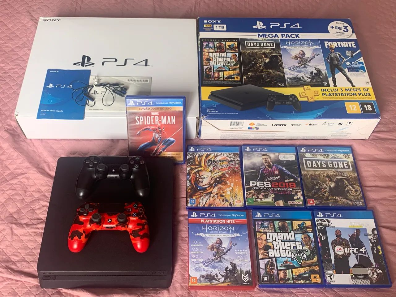 Ps4 1TB completo!