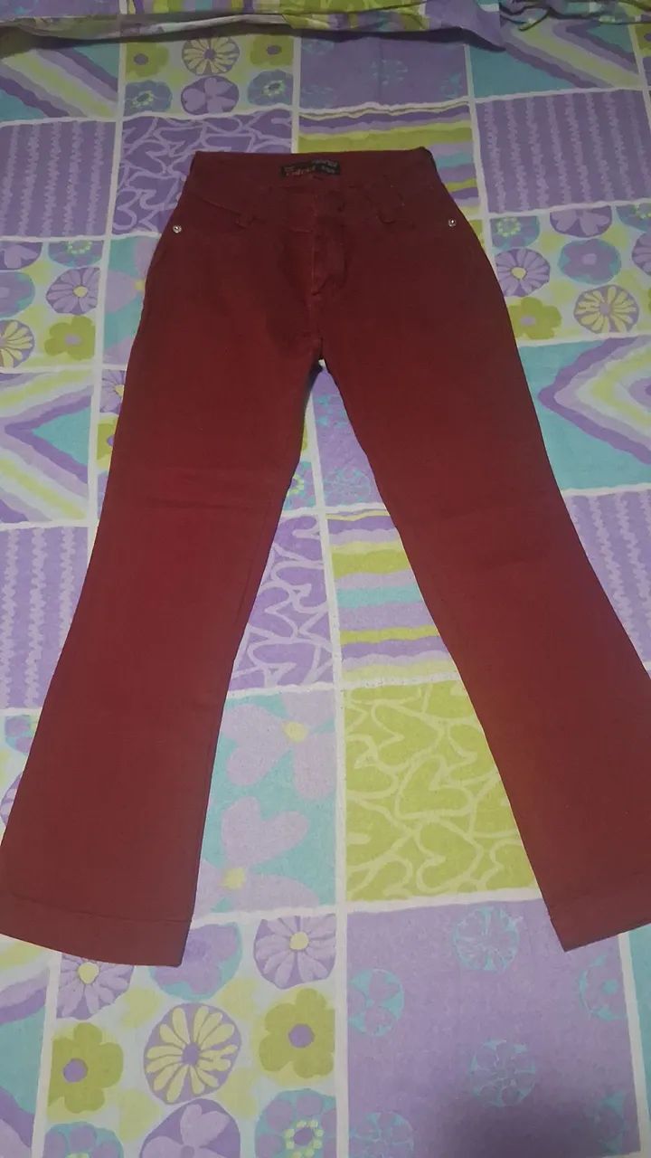 Calça Colcci n°40 vermelha  - Foto 3