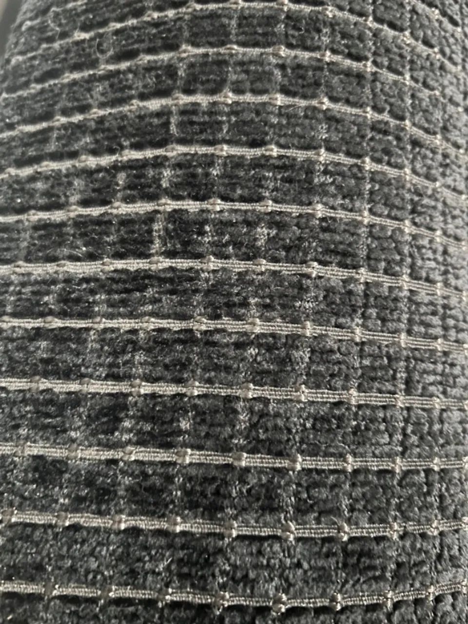 Sofá Retrátil Preto 2,43m com Encosto de Cabeça Reclinável - Foto 4