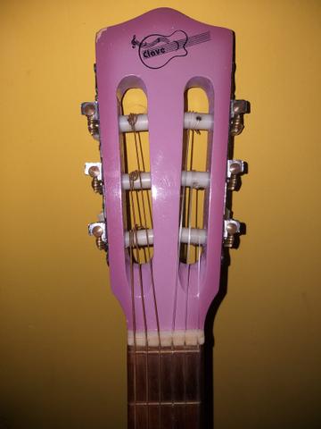 Violão clave lilás + corda + capa - Foto 3
