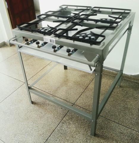 Fogão industrial 4 bocas Novo
