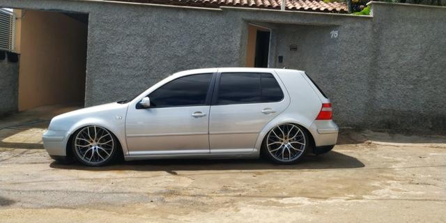 Vendo ou troco Golf 1.6 2000 Completo + Susp Ar + Legalizado - Foto 6