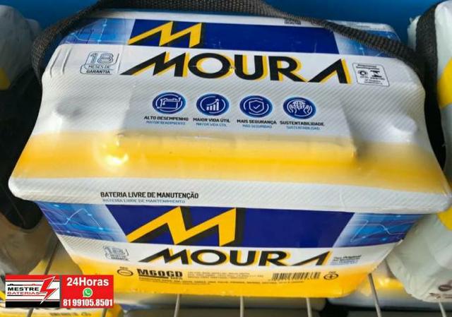 Promoção Bateria Moura 60ah 12v - 24 meses de garantia - 12x sem juros  - Foto 2