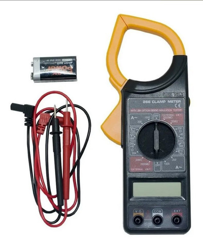 Alicate Amperímetro Digital Multimetro Clamp Meter - Foto 4