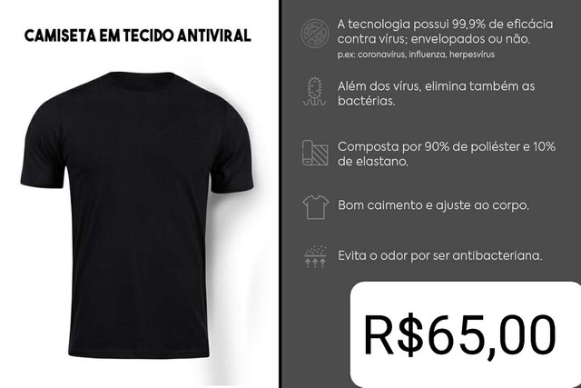 Camiseta antivíral