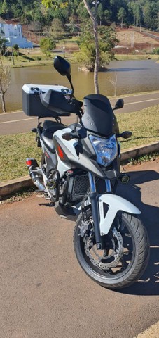HONDA NC 700X BRANCA PÉROLA 2014 A MAIS LINDA