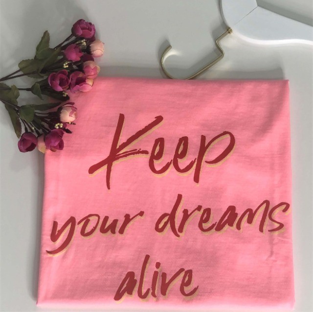 T-shirt Feminina Keep Your Dreams Alive | Algodão 30.1 | Tam. M - Foto 6