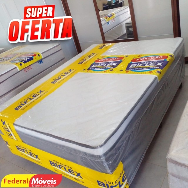 Cama box casal padrão molas ensacadas espuma D26
