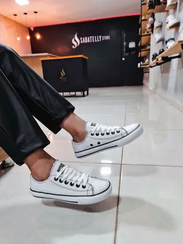 All star converse - Preto Couro - Sabatelly Store