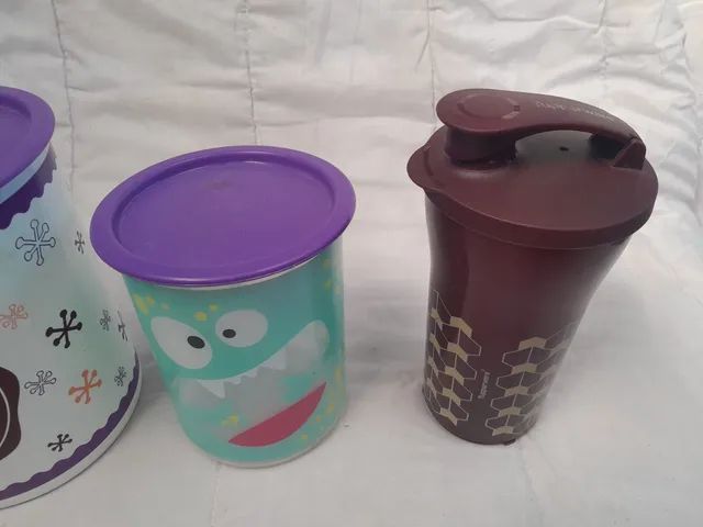 3 potes tupperware sem uso - Foto 2