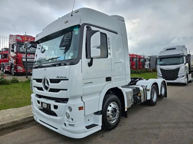 Mb Actros 2546 6x2 Ano 19 Automático Retarder Freio A Tambor ar condicionado - Foto 9