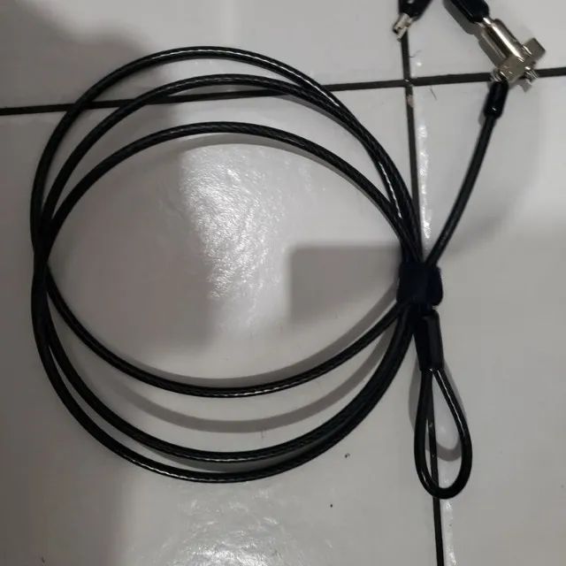 Kit 5 unidades: trava de segurança com chave para notebook kensington - Foto 2