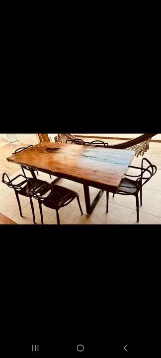 Mesa de Jantar de Madeira Maciça - Foto 3