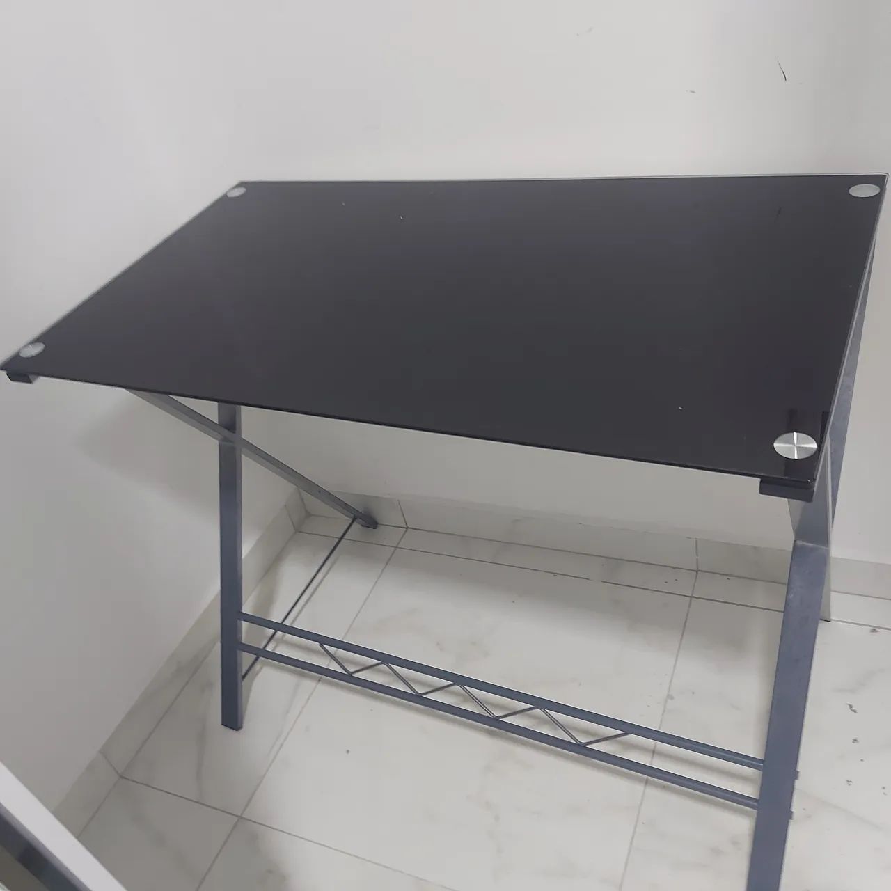 Vendo mesa inox e vidro Estado NOVO TAMANHO 90 compri 50 largura chama zap 83 9  * - Foto 2
