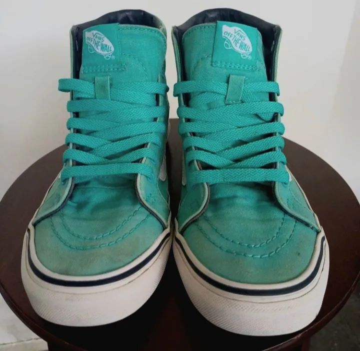 Tênis Vans Old Skool High Top Verde - Foto 3