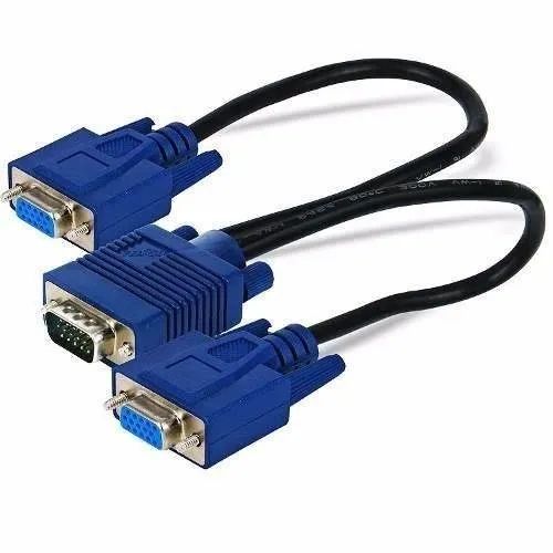 Cabo Divisor Splitter Vga 2 Saídas Simultâneas Monitor Loja Coimbra Computadores Entregamo - Foto 3