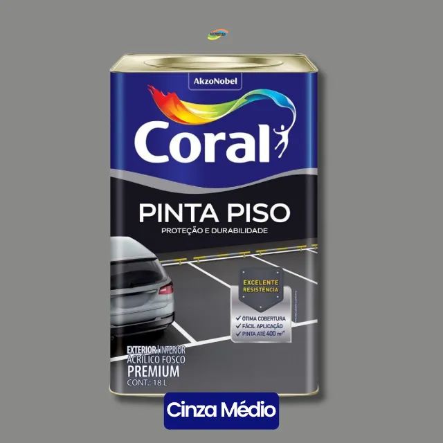 Tinta Pinta Piso Coral Premium 18L  - Foto 6