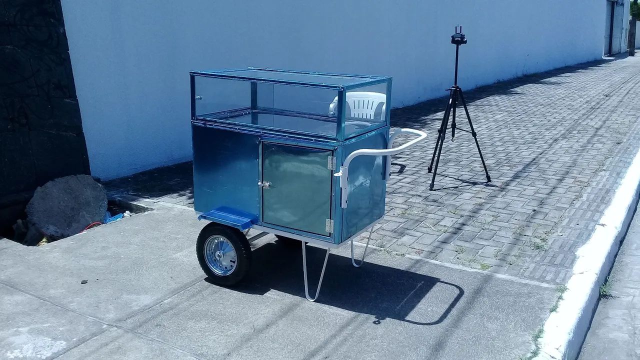 Carrinho de BOLO TORTAS - Novo - Ideal para Lanches e Alimentos - Foto 4