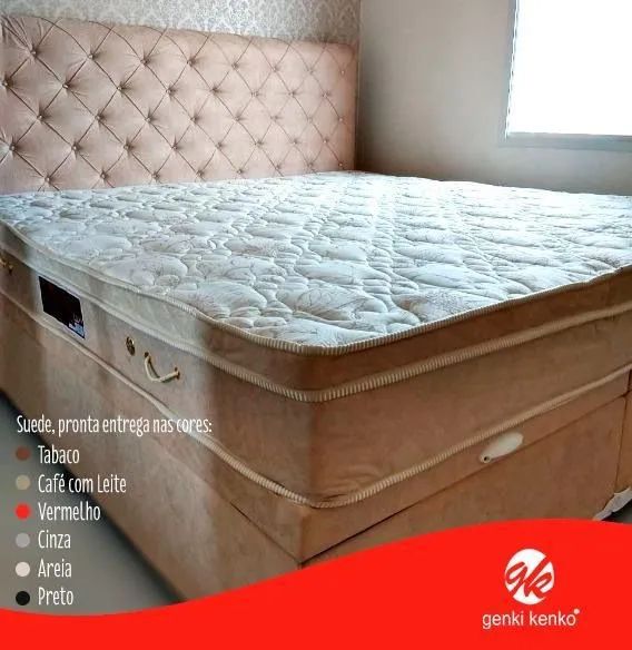 Cama Queen size com colchão direto de fábrica 